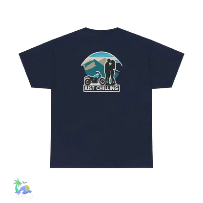 Unisex Heavy Cotton Tee- couple t-shirt - Navy / S - T-Shirt