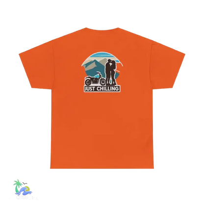 Unisex Heavy Cotton Tee- couple t-shirt - Orange / S - T-Shirt