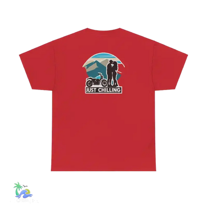 Unisex Heavy Cotton Tee- couple t-shirt - Red / S - T-Shirt