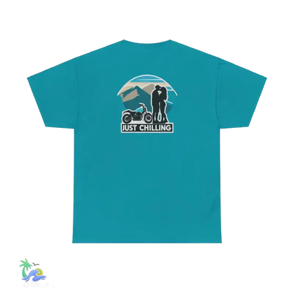 Unisex Heavy Cotton Tee- couple t-shirt - Tropical Blue / S - T-Shirt