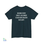 Unisex Heavy Cotton Tee crazy old biker meme - Just Chilling Inc.
