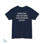 Unisex Heavy Cotton Tee crazy old biker meme - Just Chilling Inc.