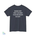 Unisex Heavy Cotton Tee crazy old biker meme