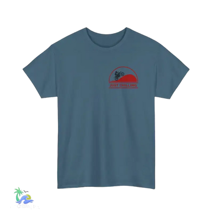Unisex Heavy Cotton Tee Just Chilling Dirt Bike Tee - T-Shirt