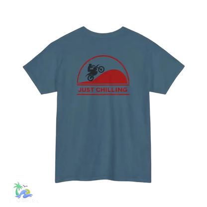 Unisex Heavy Cotton Tee Just Chilling Dirt Bike Tee - T-Shirt