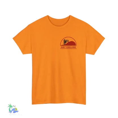 Unisex Heavy Cotton Tee Just Chilling Dirt Bike Tee - T-Shirt
