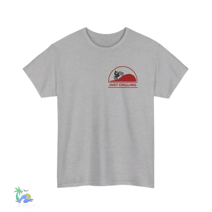 Unisex Heavy Cotton Tee Just Chilling Dirt Bike Tee - T-Shirt