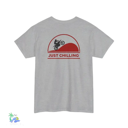 Unisex Heavy Cotton Tee Just Chilling Dirt Bike Tee - T-Shirt