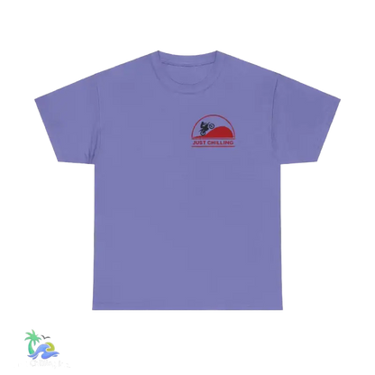 Unisex Heavy Cotton Tee Just Chilling Dirt Bike Tee - T-Shirt