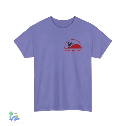 Unisex Heavy Cotton Tee Just Chilling Dirt Bike Tee - T-Shirt