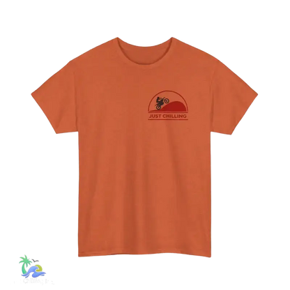 Unisex Heavy Cotton Tee Just Chilling Dirt Bike Tee - T-Shirt