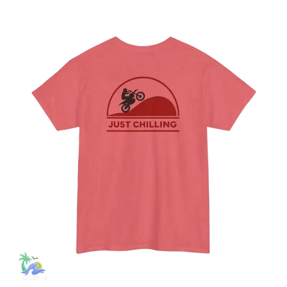 Unisex Heavy Cotton Tee Just Chilling Dirt Bike Tee - T-Shirt