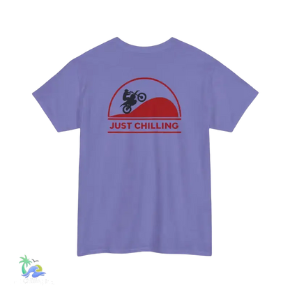 Unisex Heavy Cotton Tee Just Chilling Dirt Bike Tee - T-Shirt