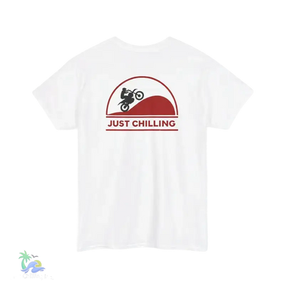 Unisex Heavy Cotton Tee Just Chilling Dirt Bike Tee - T-Shirt