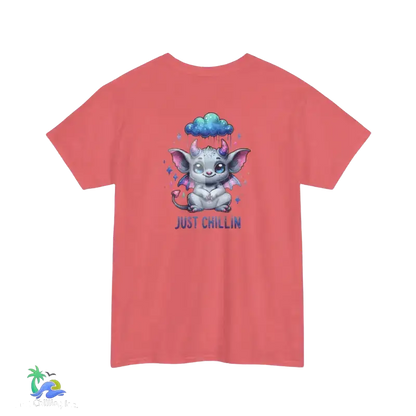Unisex Heavy Cotton Tee Just Chilling - T-Shirt