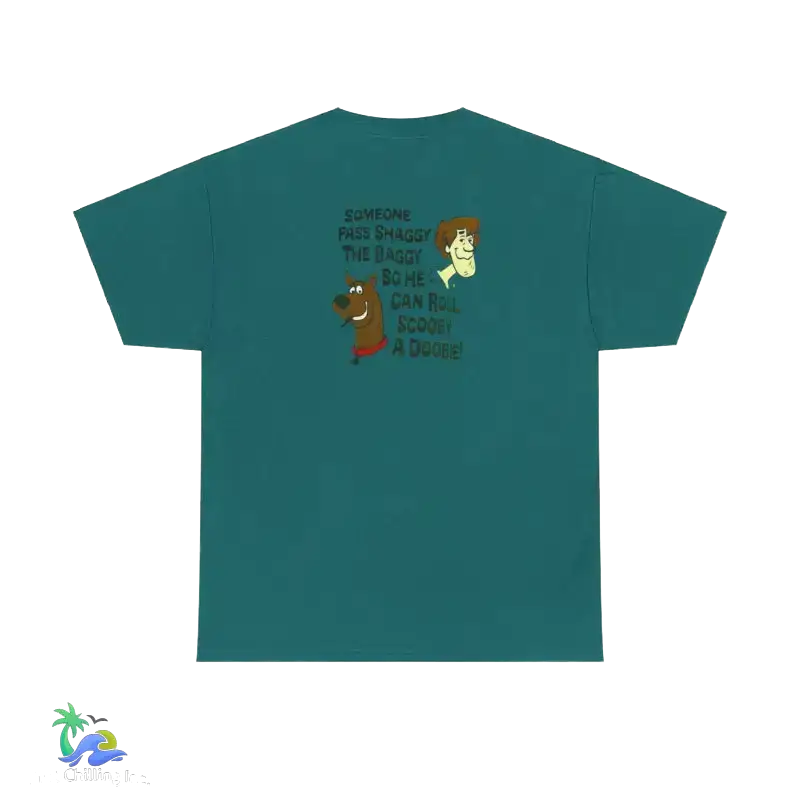 Unisex Heavy Cotton Tee Scooby stoner tee - Antique Jade Dome / S - T-Shirt