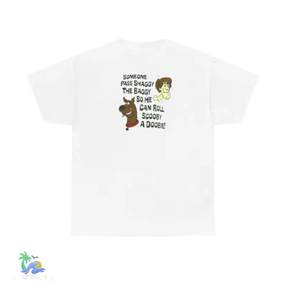 Unisex Heavy Cotton Tee Scooby stoner tee - White / L - T-Shirt
