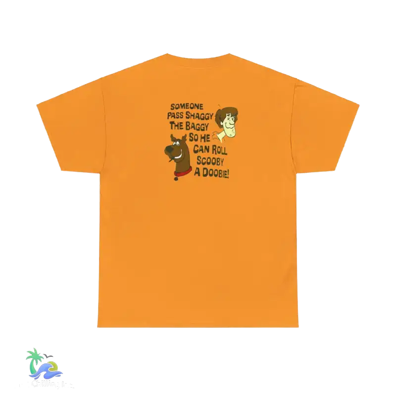 Unisex Heavy Cotton Tee Scooby stoner tee - Tennessee Orange / S - T-Shirt