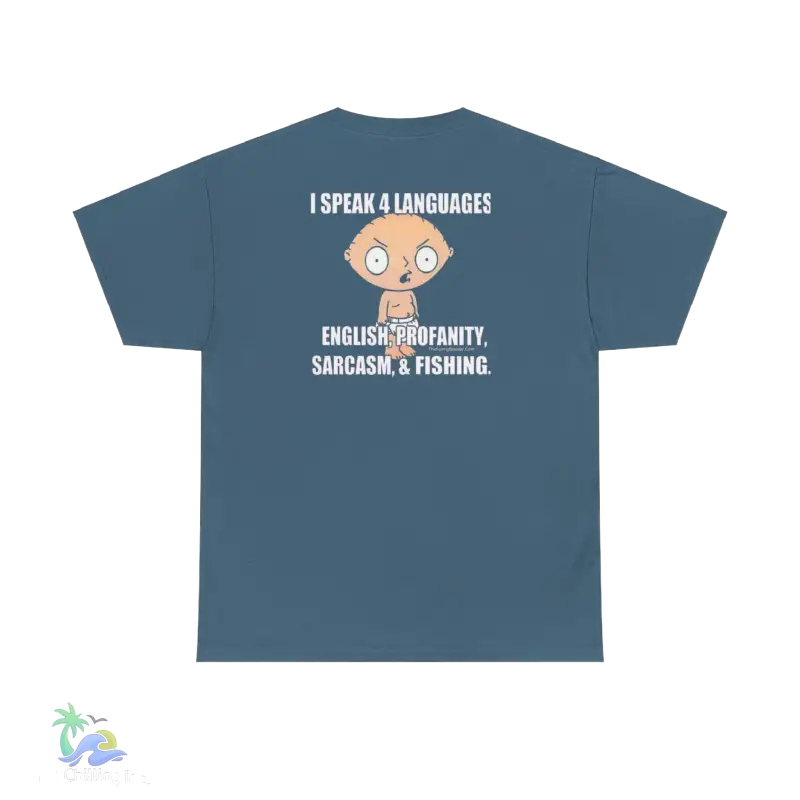 a blue t - shirt with an image of a monkey on it