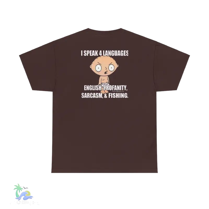 a brown t - shirt with an image of a monkey on it
