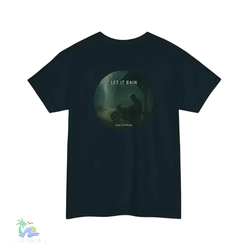 Heavy Cotton Tee – Unisex Let It Rain Shirt | Classic Fit Graphic Cotton Tee - Just Chilling Inc.