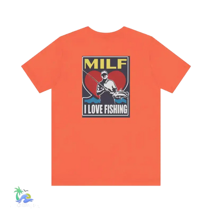Unisex Jersey Short Sleeve Tee Man I love Fishing - Coral / XS - T-Shirt