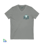 Unisex V-Neck Tee – Lightweight Cotton Jersey Shirt | Modern Retail Fit - Just Chilling Inc.