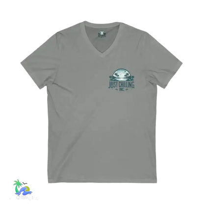Unisex Jersey Short Sleeve V - Neck Tee Just Chilling - Just Chilling Inc.Just Chilling Inc.