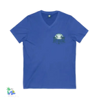 Unisex V-Neck Tee – Lightweight Cotton Jersey Shirt | Modern Retail Fit - Just Chilling Inc.