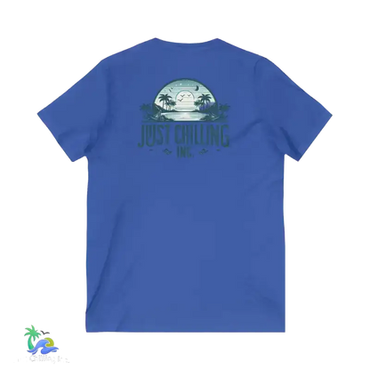 Unisex Jersey Short Sleeve V - Neck Tee Just Chilling - Just Chilling Inc.Just Chilling Inc.