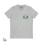 Unisex V-Neck Tee – Lightweight Cotton Jersey Shirt | Modern Retail Fit - Just Chilling Inc.