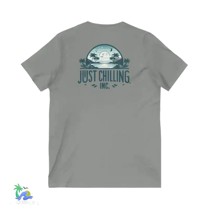 Unisex Jersey Short Sleeve V - Neck Tee Just Chilling - Just Chilling Inc.Just Chilling Inc.