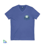 Unisex V-Neck Tee – Lightweight Cotton Jersey Shirt | Modern Retail Fit - Just Chilling Inc.