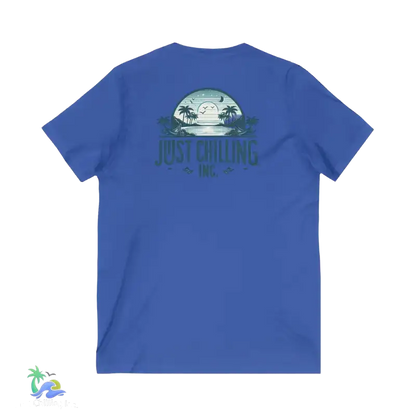 Unisex Jersey Short Sleeve V - Neck Tee Just Chilling - Just Chilling Inc.Just Chilling Inc.