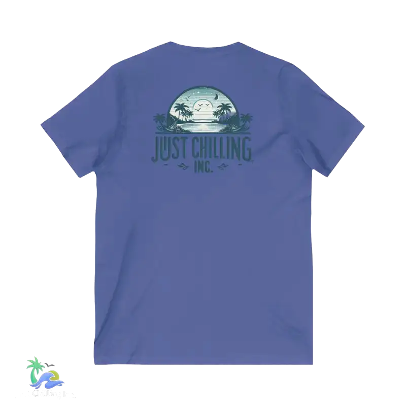 Unisex Jersey Short Sleeve V - Neck Tee Just Chilling - Just Chilling Inc.Just Chilling Inc.