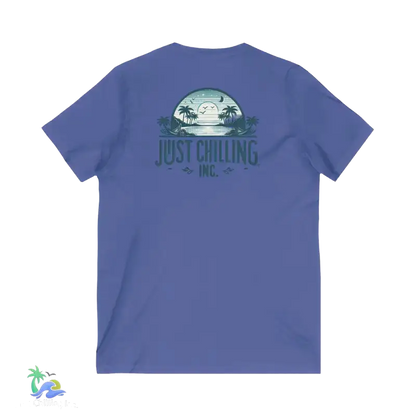 Unisex Jersey Short Sleeve V - Neck Tee Just Chilling - Just Chilling Inc.Just Chilling Inc.