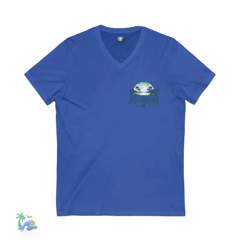 Unisex Jersey Short Sleeve V - Neck Tee Just Chilling - Just Chilling Inc.Just Chilling Inc.