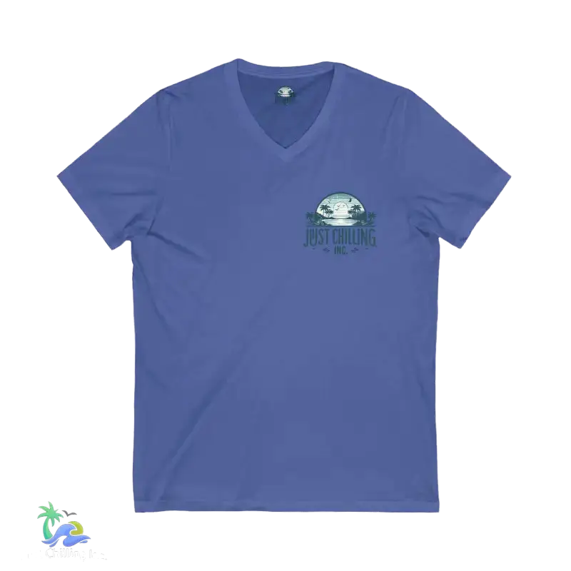 Unisex Jersey Short Sleeve V - Neck Tee Just Chilling - Just Chilling Inc.Just Chilling Inc.