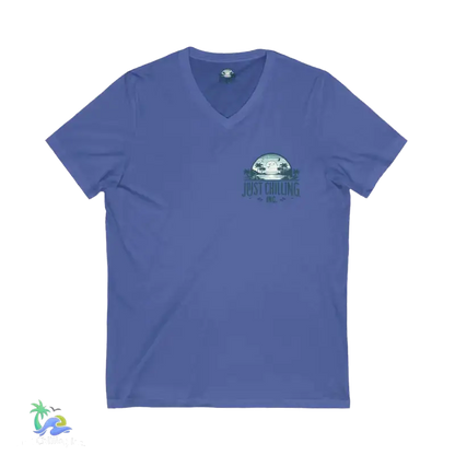 Unisex Jersey Short Sleeve V - Neck Tee Just Chilling - Just Chilling Inc.Just Chilling Inc.