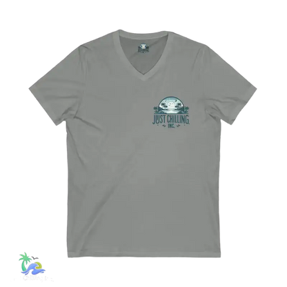 Unisex Jersey Short Sleeve V - Neck Tee Just Chilling - Just Chilling Inc.Just Chilling Inc.