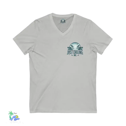 Unisex Jersey Short Sleeve V - Neck Tee Just Chilling - Just Chilling Inc.Just Chilling Inc.