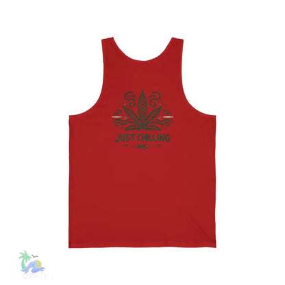 Unisex Jersey Tank Just Chilling Inc. Stoner Vibe - Tank Top