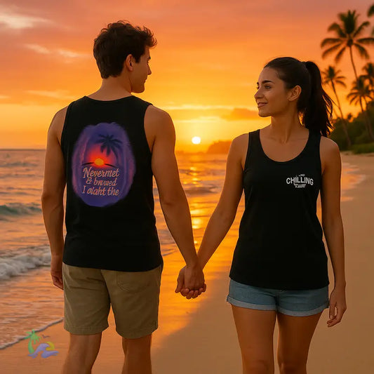 Unisex Jersey Tank - ’Never Met a Sunset I Didn’t Like’ - Tank Top