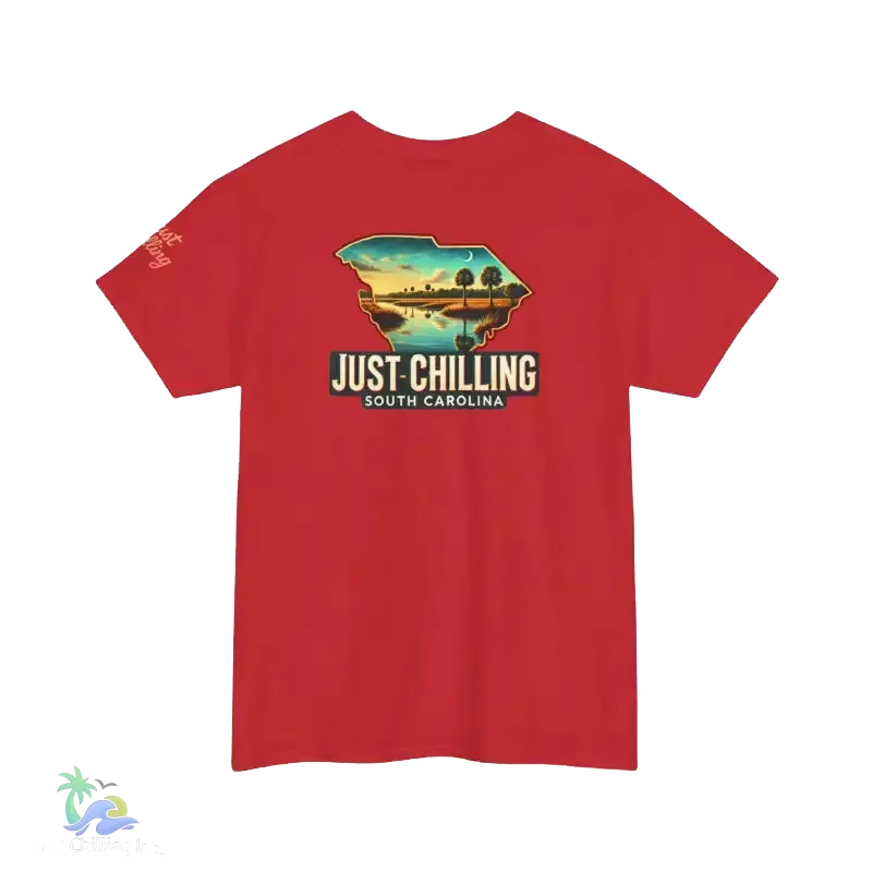 Unisex Softstyle T-Shirt with Retro South Carolina Design, Just Chilling Vibe, Perfect for Summer Events, Vacation, Gift for [...] - Just Chilling Inc.