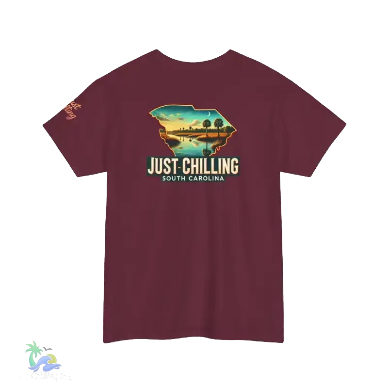 Unisex Softstyle T-Shirt with Retro South Carolina Design, Just Chilling Vibe, Perfect for Summer Events, Vacation, Gift for [...] - Just Chilling Inc.