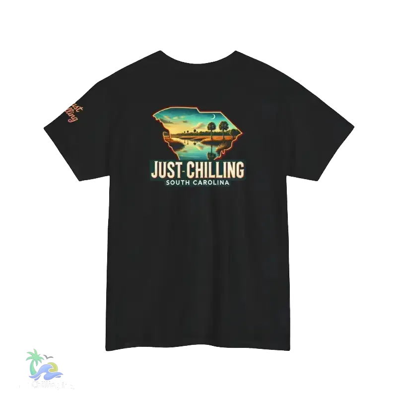 Unisex Softstyle T-Shirt with Retro South Carolina Design, Just Chilling Vibe, Perfect for Summer Events, Vacation, Gift for [...] - Just Chilling Inc.