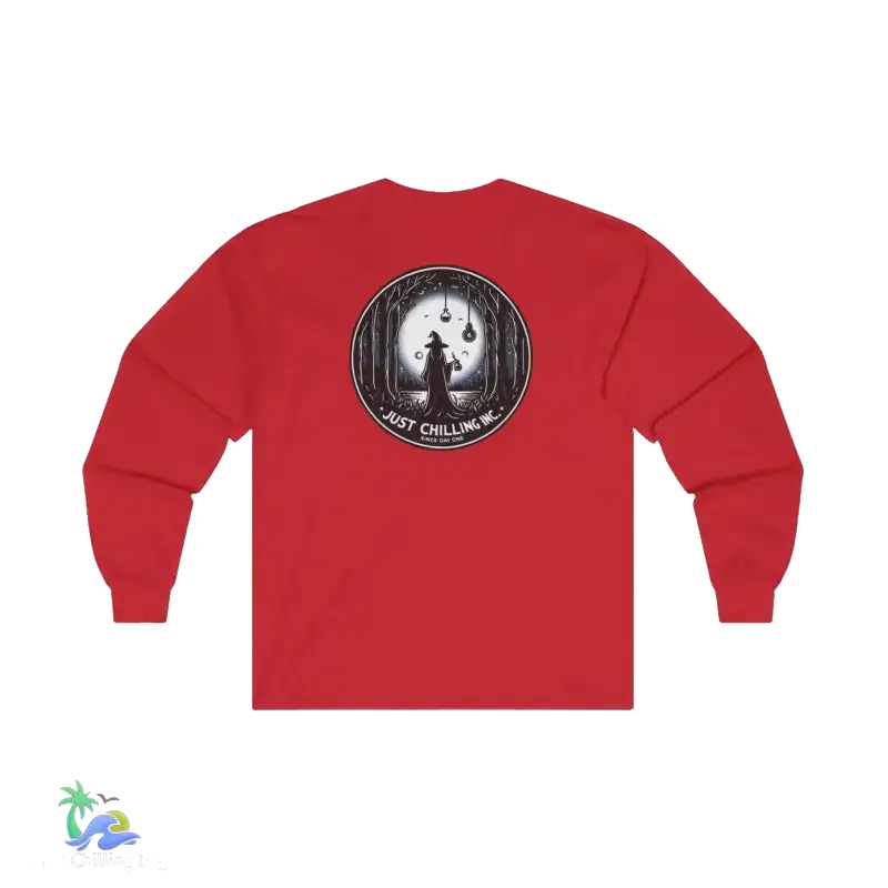 Unisex Ultra Cotton Long Sleeve Tee Witches Brew simple tee - S / Red - Long-sleeve