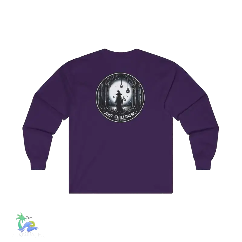 Unisex Ultra Cotton Long Sleeve Tee Witches Brew simple tee - S / Purple - Long-sleeve