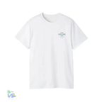 Unisex Cotton Tee – Classic Crew Neck Cotton T-Shirt With Sunset Dog Graphic - Just Chilling Inc.