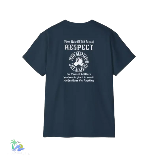 Unisex Ultra Cotton Tee Respect tee - Blue Dusk / S - T-Shirt